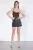 Resim Antrasit Mini Kot Etek