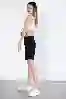 Resim Siyah Normal Bel Kargo Bermuda Şort