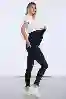 Resim Siyah Lazer Detaylı Hamile Pantolon