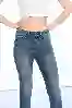Resim Koyu Mavi Normal Bel Skinny Jeans
