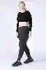 Resim Büyük Beden Siyah Yüksek Bel Skinny Jeans