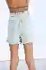 Resim Yüksek Bel Kemerli Paperbag Kot Şort