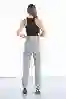 Resim Açık Gri Yüksek Bel Mom Jeans