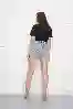 Resim Yüksek Bel  Mini Kot Şort