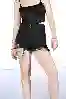 Resim Yüksel Bel Lazerli Mini Kot Şort