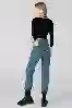 Resim Yüksek Bel Çok Düğmeli Mom Jean