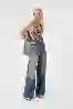 Resim Yuksek Bel Ekstra Wide Leg Jean