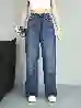 Resim Yüksek Bel Wide Leg Jeans