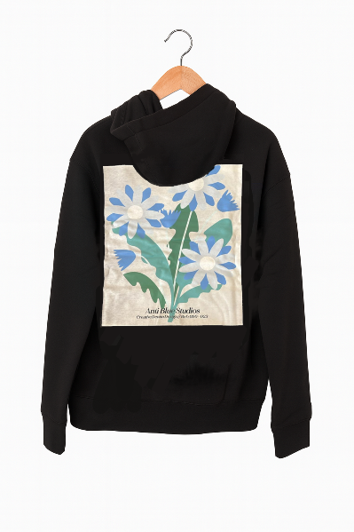 Resim Baskılı Oversize Kapüşonlu Kadın Sweatshirt