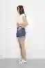 Resim Mini Duble Paça Denim Şort