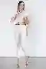Resim Beyaz Yüksek Bel Mom Fit Jeans