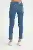 Resim Slim Fit Orta Bel Düz Paça Jean Kadın Pantolon